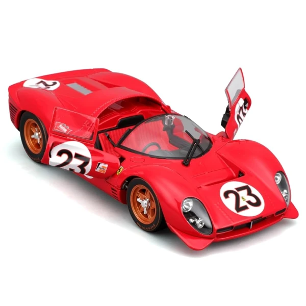 BBURAGO 1:24 RACE FERRARI 330 P4 DAYTONA (1967) RED