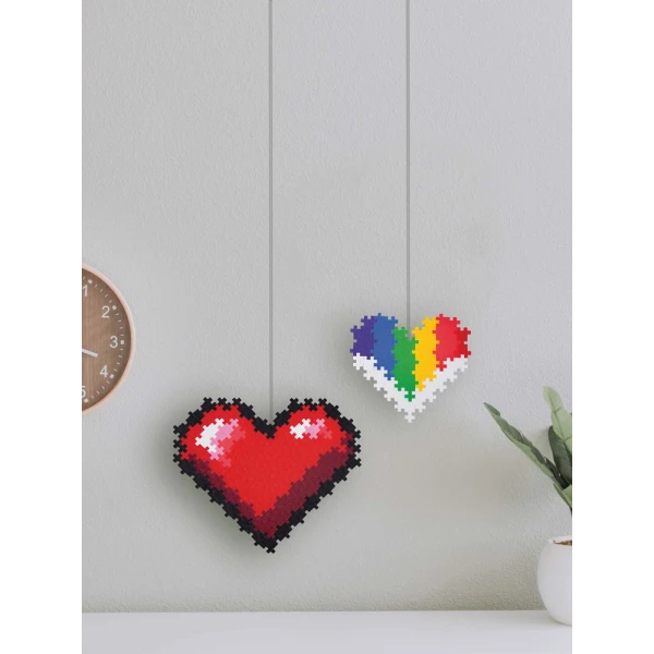 PLUS PLUS PUZZLE BY NUMBER HEARTS 250 pcs.