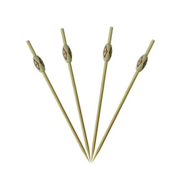 DECORATED TOOTHPICKS 24 pcs PYROGRAPHY