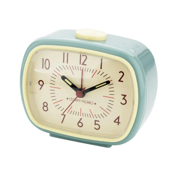 LEGAMI VINTAGE  - RETRO ALARM CLOCK LIGHT BLUE
