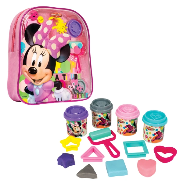 AS DOUGH BACKPACK WITH 4 POTS - 3D CAPS AND 5 TOOLS 200GR FOR AGES 3+