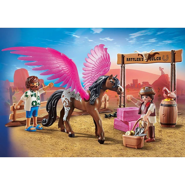 PLAYMOBIL THE MOVIE MARLA AND DEL TO FAR WEST