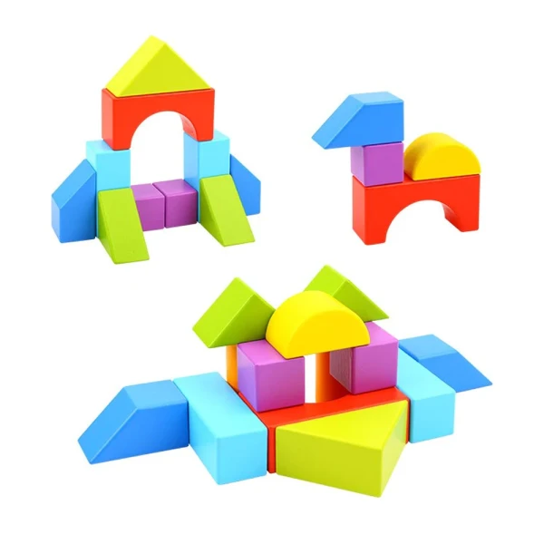 WOODEN LOGIC BLOCK GAME 
