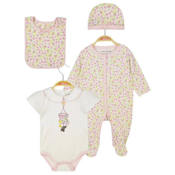 ENERGIERS BABY GIRL GIFT SET 4 pcs FLORAL