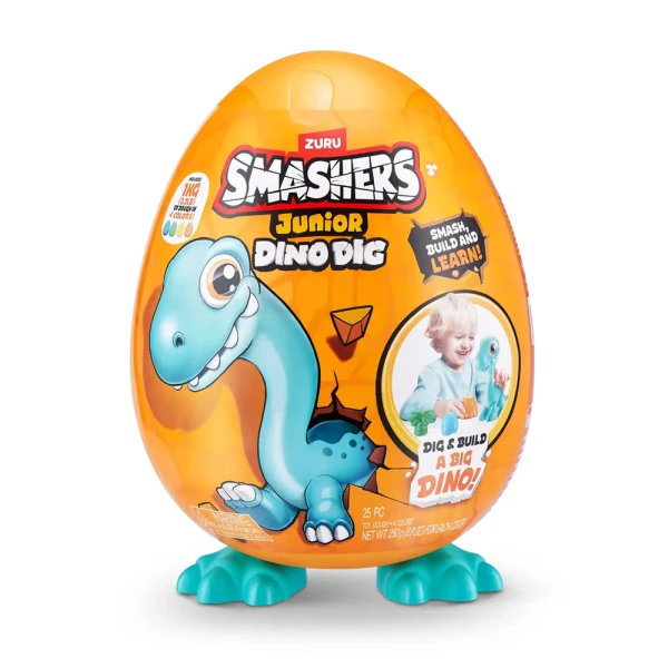SMASHERS JUNIOR S1 ΜΙΝΙΑΤΟΥΡΑ DINO DIG ΜΕΓΑΛΟ ΑΥΓΟ ΕΚΠΛΗΞΗ