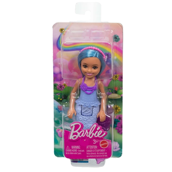 BARBIE ΚΟΥΚΛΑ CHELSEA ΠΑΡΑΜΥΘΕΝΙΟΣ ΚΟΣΜΟΣ - ΓΟΡΓΟΝΑ ΜΕ ΜΠΛΕ ΜΑΛΛΙΑ