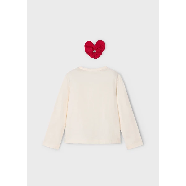 MAYORAL LONG-SLEEVE T-SHIRT ELASTIC BAND MACCHIATO-RED