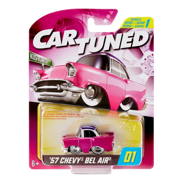 CAR-TUNED™ AYTOKINHTO ΣΕΙΡΑ 1 - 57 CHEVY BEL AIR ΦΟΥΞΙΑ