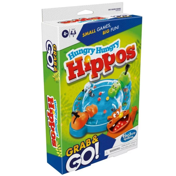 BOARD GAME HUNGRY HUNGRY HIPPOS GRAB AND GO