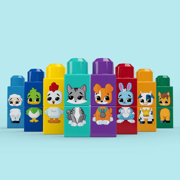 MEGA BLOKS ΤΡΑΚΤΕΡ ΜΕ ΖΩΑΚΙΑ 30 τεμ.