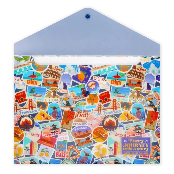 LEGAMI ΦΑΚΕΛΟΣ ΜΕ ΚΟΥΜΠΙ FOLD & ORDER - TRAVEL STICKERS