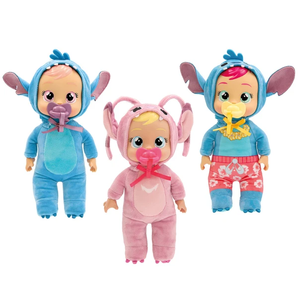 CRY BABIES TINY CUDDLES STITCH INTERACTIVE BABY DOLL CRIES REAL TEARS - 3 DESIGNS