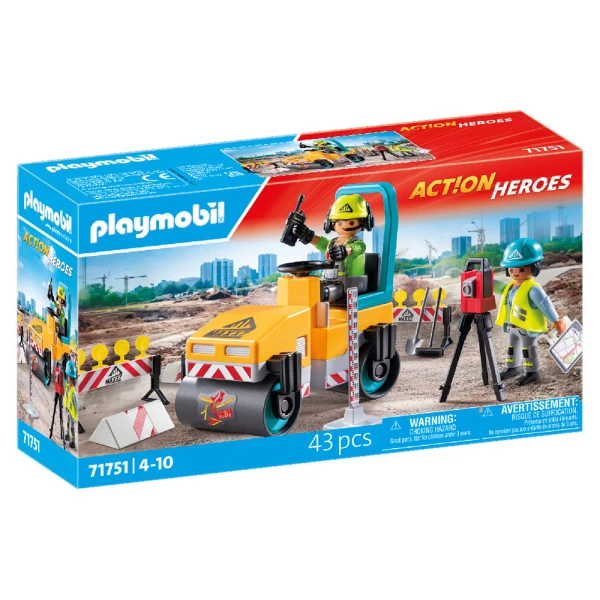 PLAYMOBIL ACTION HEROES ΟΔΟΣΤΡΩΤΗΡΑΣ ΚΑΙ ΕΡΓΑΤΕΣ
