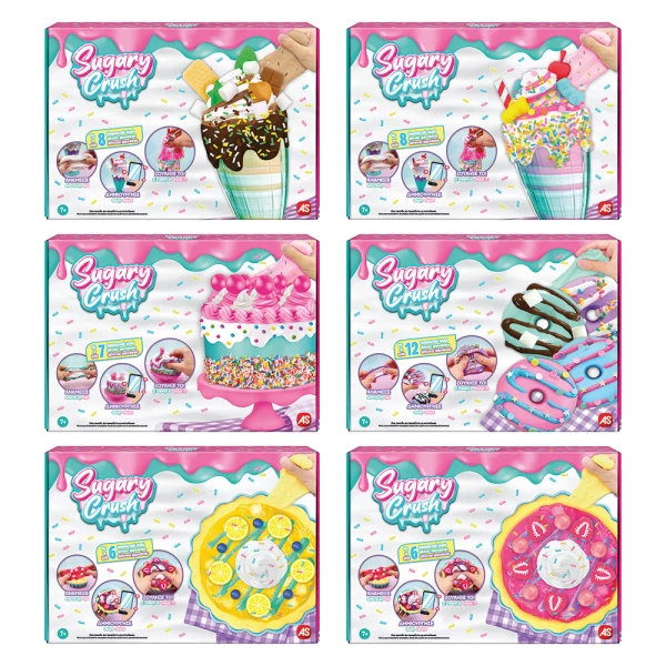 AS SLIME SUGARY CRUSH FOR AGES 7+ - 6 DESIGNS