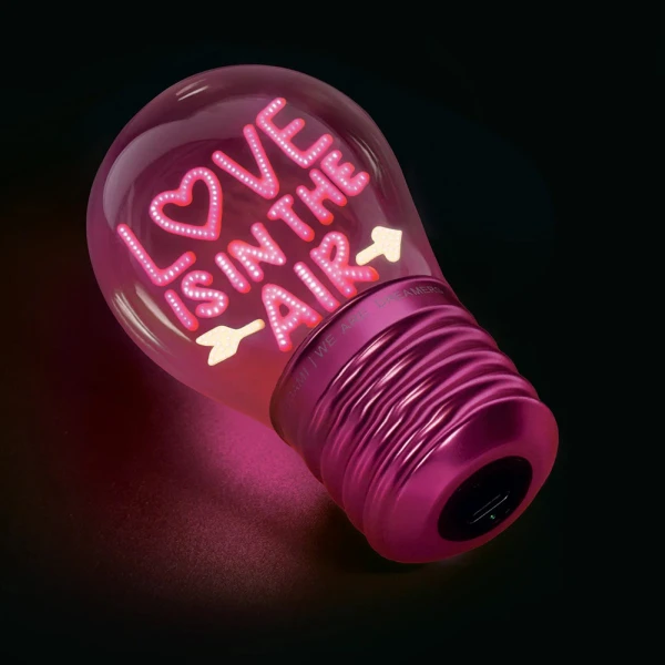 LEGAMI ΕΠΙΤΡΑΠΕΖΙΟ ΦΩΤΙΣΤΙΚΟ ΣΧΗΜΑ ΛΑΜΠΑ BULB FICTION - LOVE IS IN THE AIR