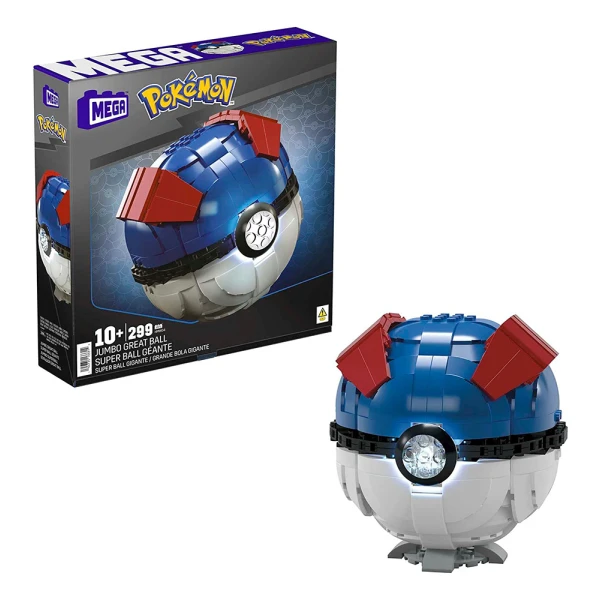 MEGA POKEMON - JUMBO GREAT BALL WITH LIGHT 299 pcs