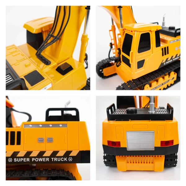 REMOTE CONTROL EXCAVATOR 1:20 WITH 6 FUNCTIONS 2.4GHz