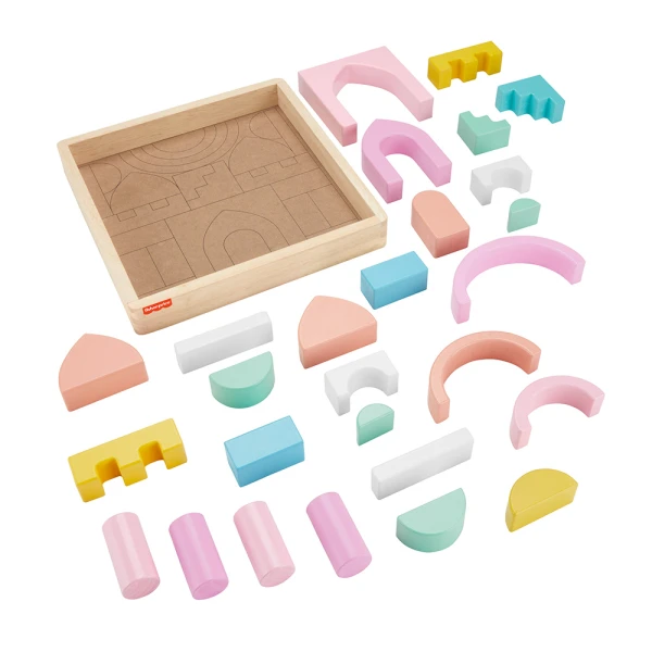FISHER PRICE WOODEN CASTLE SET