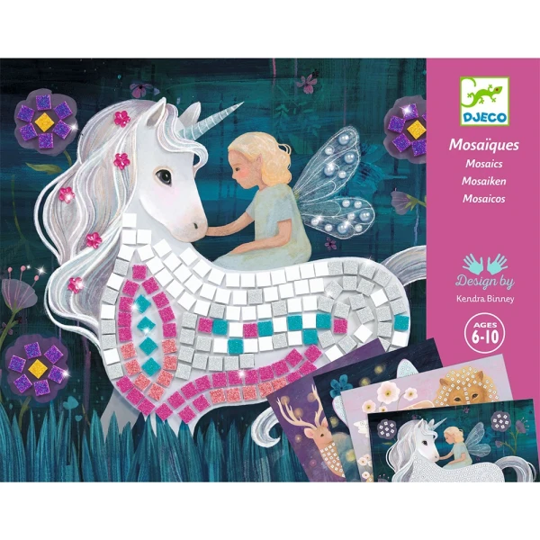 DJECO MOSAIC CONSTRUCTION UNICORN WITH GLITTER