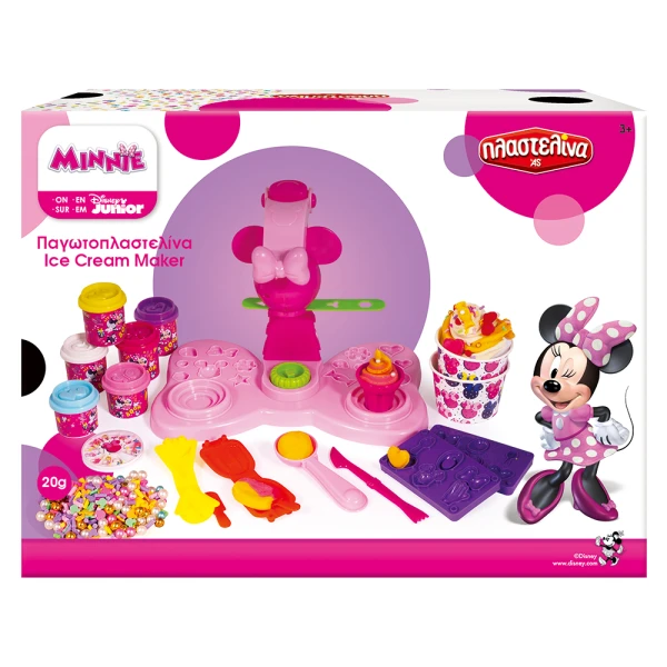 AS DOUGH ICE CREAM MAKER WITH 4 DOUGH POTS - 3D CUPS 280g AND SPRINKLERS FOR AGES 3+