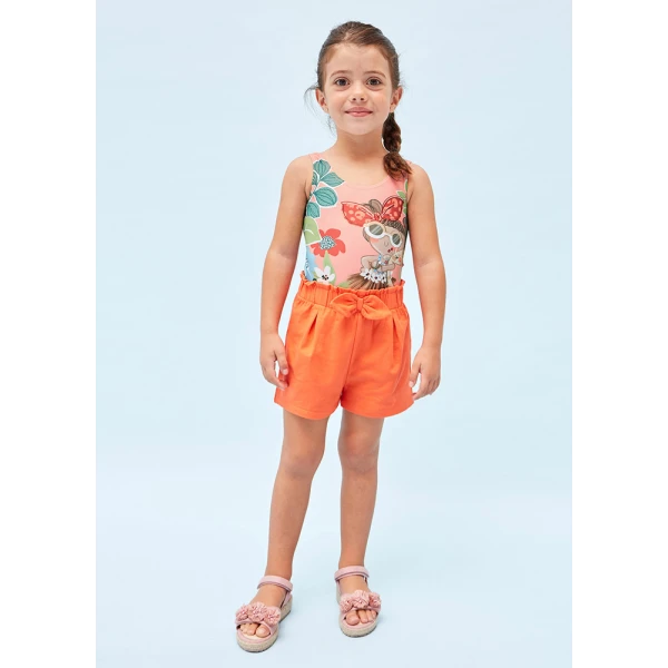 MAYORAL SET 2 SHORT TROUSERS ORANGE