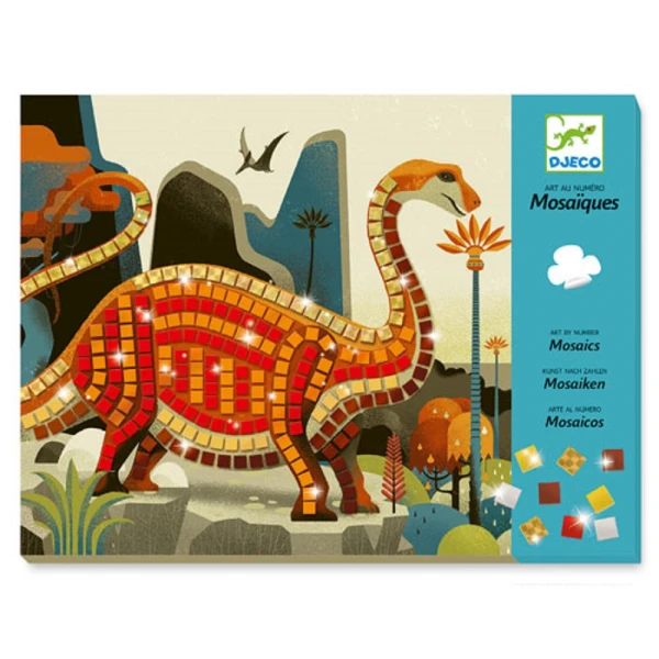 DJECO METAL MOSAIC CONSTRUCTION DINOSAURS