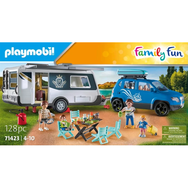 PLAYMOBIL FAMILY FUN ΟΙΚΟΓΕΝΕΙΑΚΕΣ ΔΙΑΚΟΠΕΣ ΜΕ ΡΥΜΟΥΛΚΟΥΜΕΝΟ ΤΡΟΧΟΣΠΙΤΟ