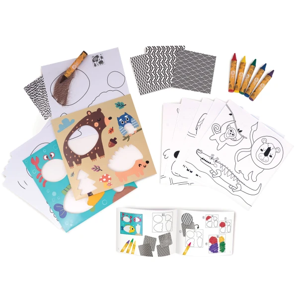 AS ART CRAYONS ANIMALS FOR AGES 3+