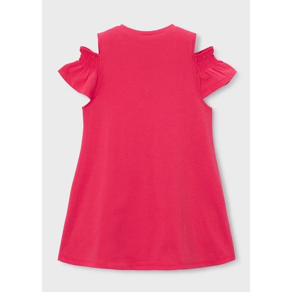 MAYORAL DRESS CUT OUT BAG PEACH 
