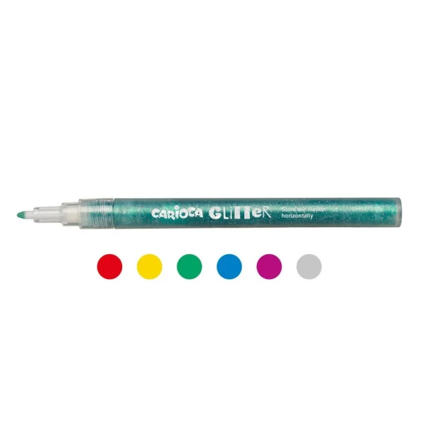 CARIOCA ΜΑΡΚΑΔΟΡΟΙ ΜΕ GLITTER 6 ΧΡΩΜΑΤΑ