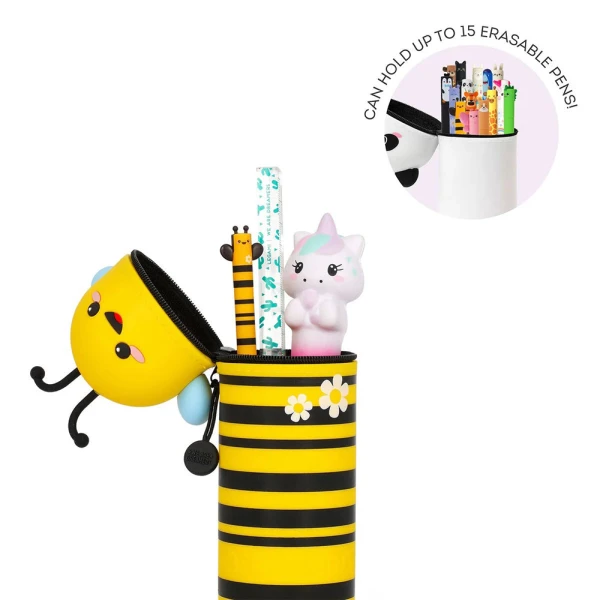 LEGAMI 2 IN 1 SILICONE PENCIL CASE KAWAII - BEE