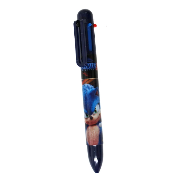 PEN WITH 6 COLOURS SONIC 3 THE HEDGEHOG