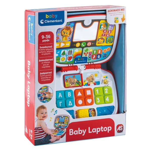BABY CLEMENTONI ΒΡΕΦΙΚΟ ΕΚΠΑΙΔΕΥΤΙΚΟ BABY LAPTOP ΓΙΑ 9-36 ΜΗΝΩΝ