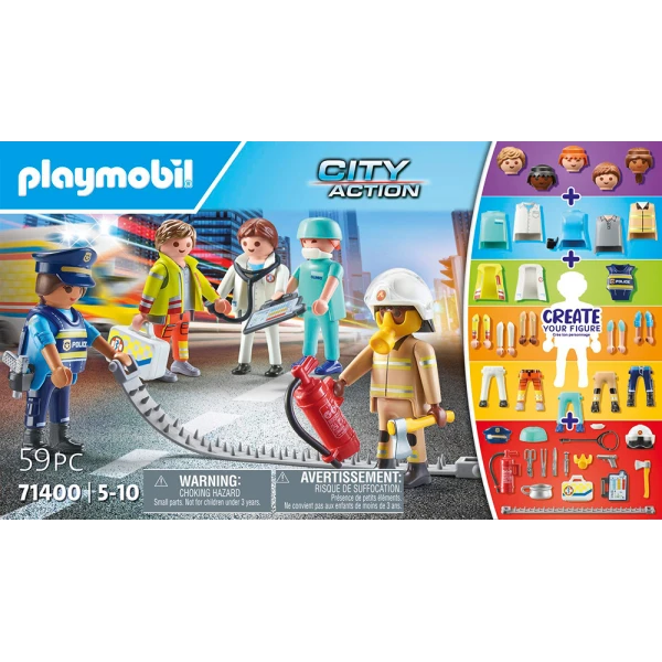 PLAYMOBIL CITY ACTION MY FIGURES RESCUE TEAM