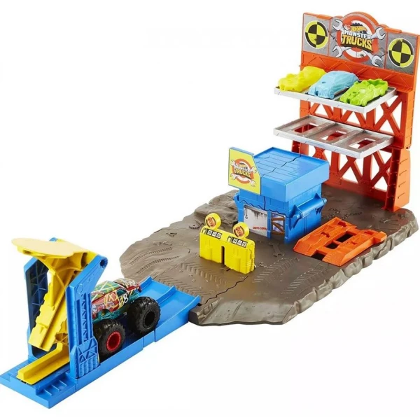 HOT WHEELS MONSTER TRUCKS BLAST STATION