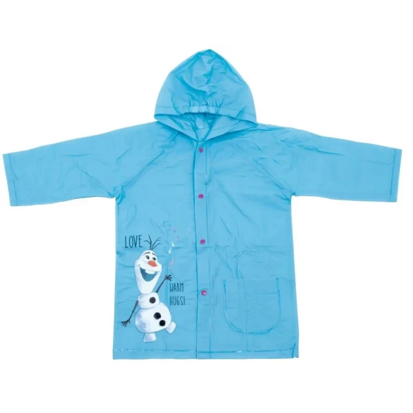 PVC RAINCOAT FROZEN LIGHT BLUE