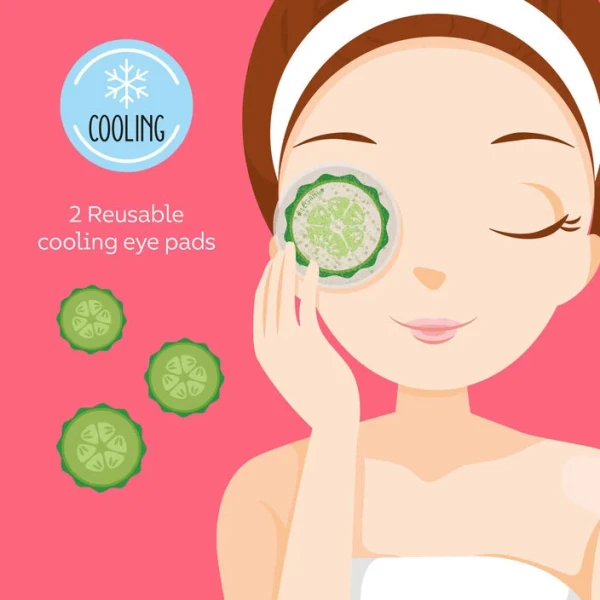 LEGAMI CHILL OUT - 2 REUSABLE COOL EYE PADS - CUCUMBER