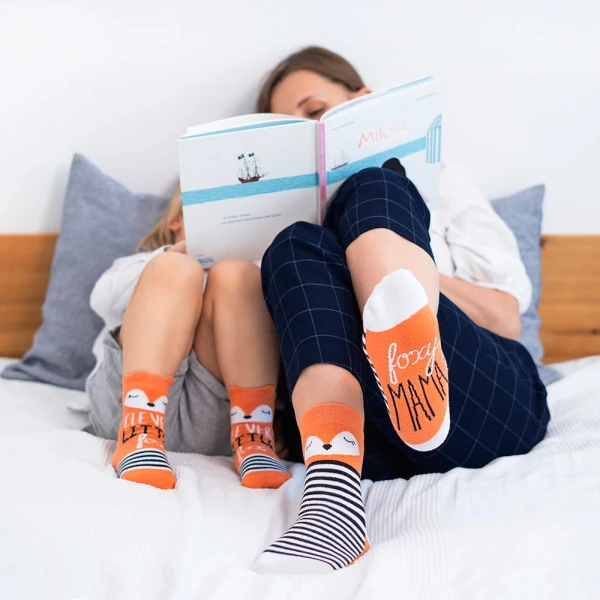 SOXO SET SOCKS FOXY MAMA/CLEVER LITTLE FOX