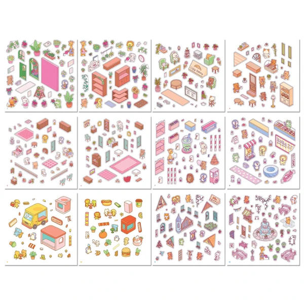 COSY STICKERS WORLDS ΒΙΒΛΙΟ ΜΕ ΑΥΤΟΚΟΛΛΗΤΑ VILLAGE VIBES
