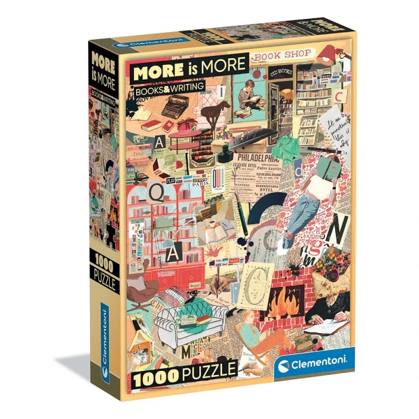 CLEMENTONI PUZZLE MORE IS MORE BOOK & WRITING 1000 pcs 