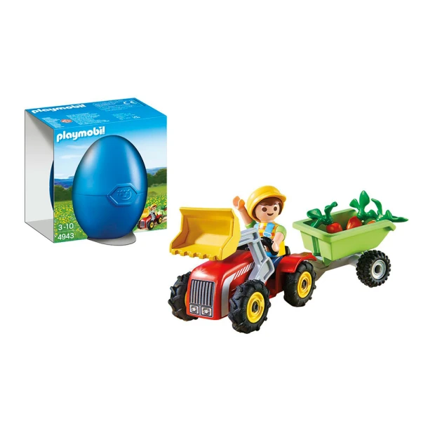 PLAYMOBIL ΠΑΣΧΑΛΙΝΗ ΕΚΠΛΗΞΗ - ΑΓΟΡΑΚΙ ΜΕ ΤΡΑΚΤΕΡ