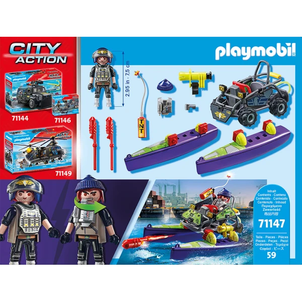 PLAYMOBIL CITY ACTION TACTICAL UNIT - MULIT-TERRAIN QUAD