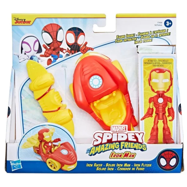 SPIDEY AND HIS AMAZING FRIENDS IRON RACER AND ACCESSORY