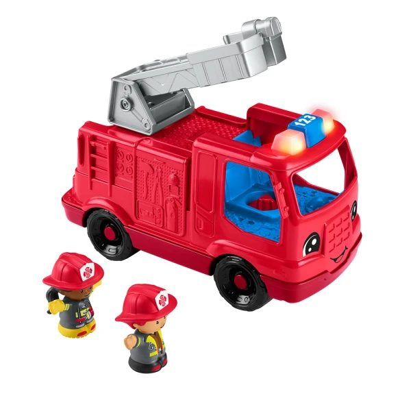 FISHER PRICE LITTLE PEOPLE FIRE TRUCK WITH FIGURES