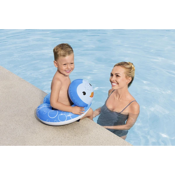 BESTWAY FLOATING FRIENDS SPLIT SWIM TUBE - PENGUIN