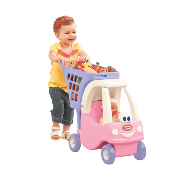 LITTLE TIKES COZY COUPE PRINCESS SHOPPING CART