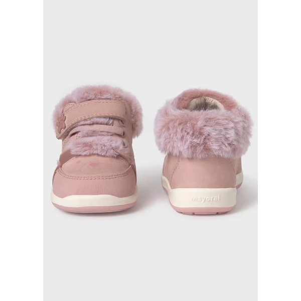 MAYORAL BOOTS FUR BEAR PINK