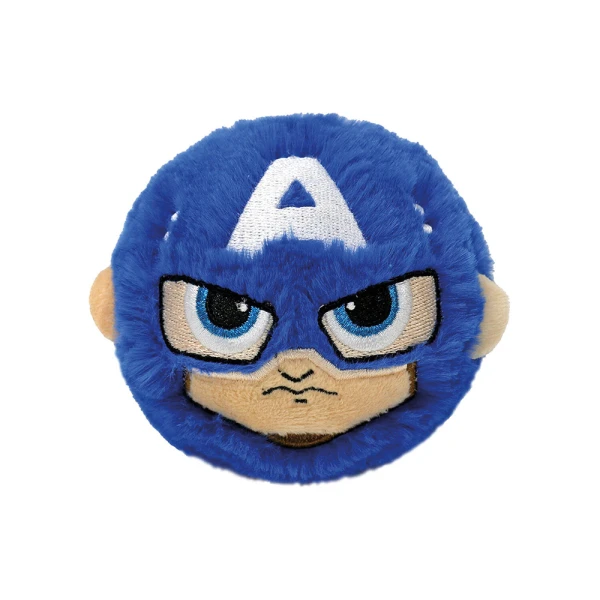 TY FLUFFY BALL BEANIE BOUNCERS - MARVEL CAPTAIN AMERICA