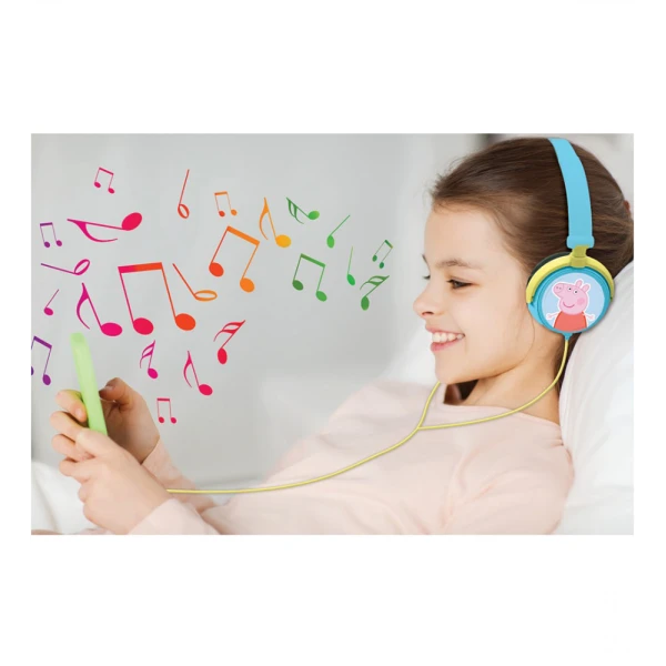 LEXIBOOK PEPPA PIG STEREO ΑΝΑΔΙΠΛΟΥΜΕΝΑ ΑΚΟΥΣΤΙΚΑ ΜΕ ΑΣΦΑΛΗ ΕΝΤΑΣΗ ΓΙΑ ΠΑΙΔΙΑ