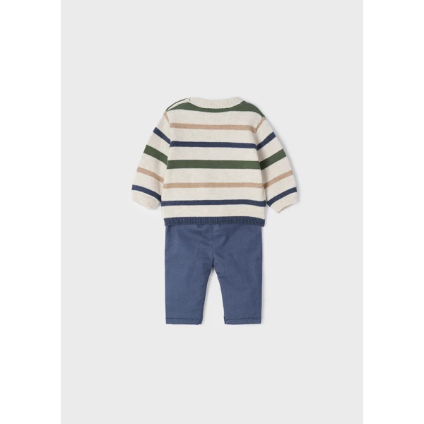 MAYORAL SET LONG PANTS + JERSEY WHITE